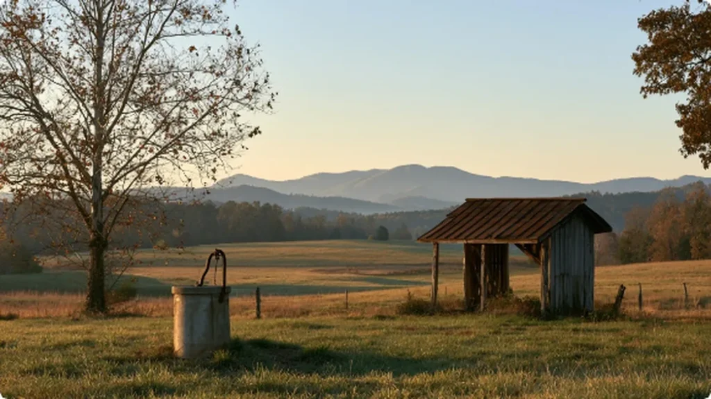 Farm well casing on a Bedford VA country property