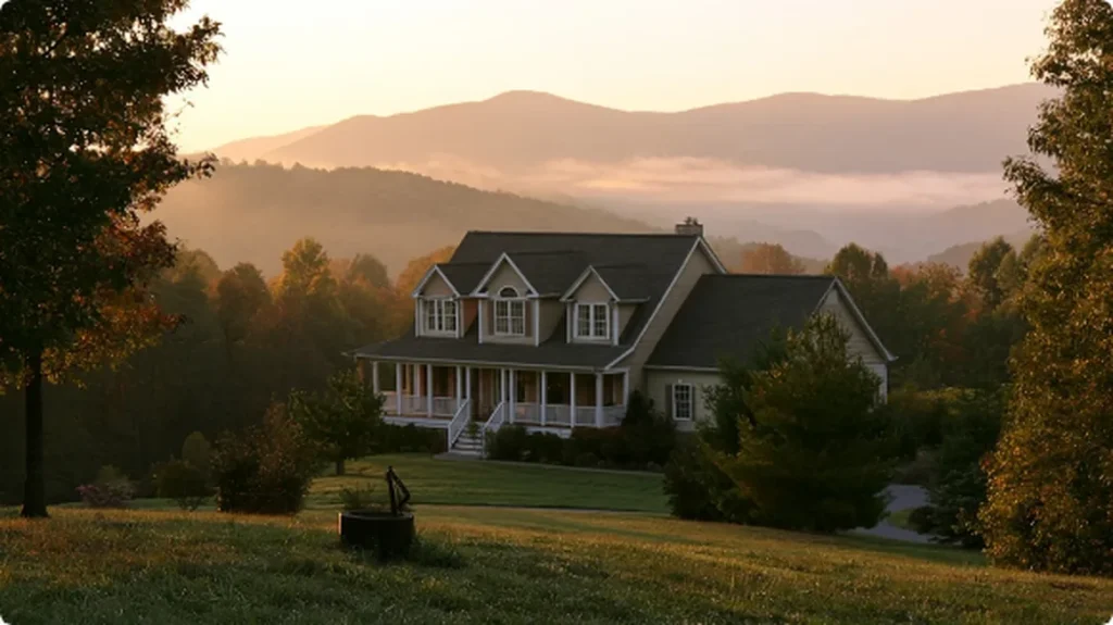 Well head at a mountain-town home in Blacksburg VA