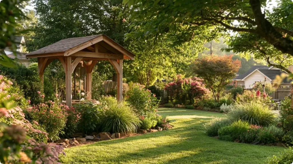 Covered well head in a Salem VA backyard
